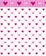 Dollhouse Miniature 1/4" Scale Wallpaper: Sweethearts